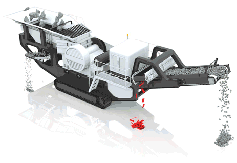 Мобильная дробильная установка для первичного дробленияWorking principle